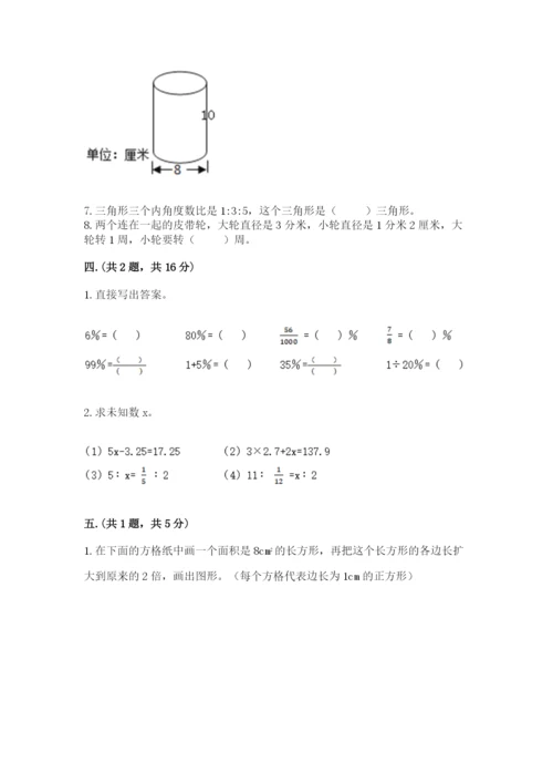 小学毕业班数学检测题精品（达标题）.docx