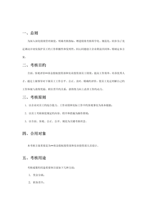 基金公司绩效考核方案.docx