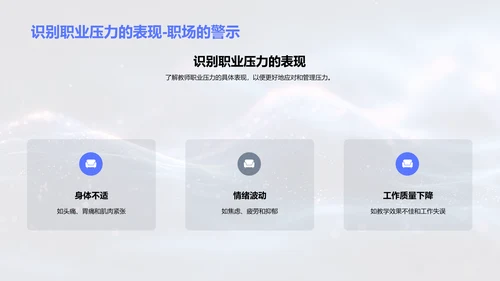 教师压力管理报告PPT模板