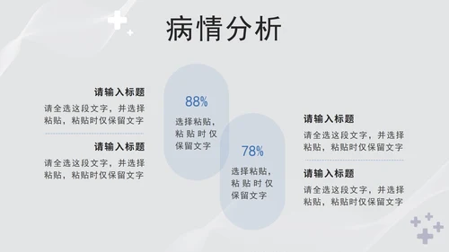 蓝色实景病例汇报PPT模板