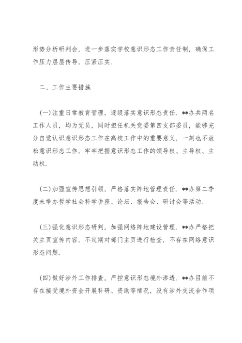 2021意识形态工作分析研判报告范文十三篇.docx