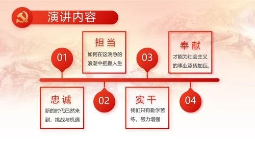 党建党支部述职报告动态PPT党课