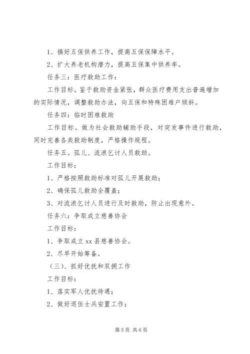 县民政局工作情况报告.docx