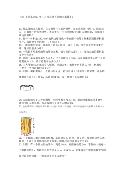 六年级小升初数学解决问题50道【考点梳理】.docx