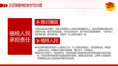 弘扬五四精神做新时代合格共青团员PPT模板
