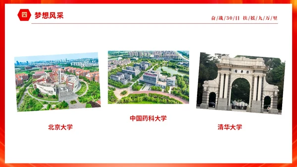 红色大气励志奋战30天扶摇九万里高考倒计时30天主题班会PP