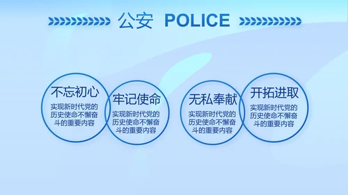 蓝色开展政法队伍教育整顿党课PPT