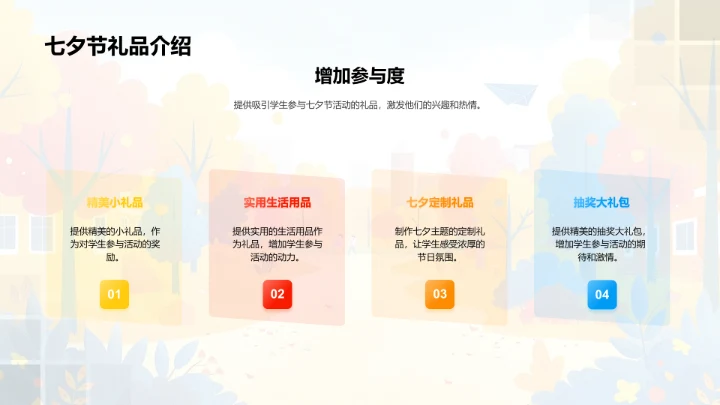 七夕校园活动策划PPT模板