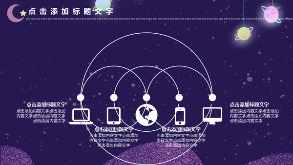创意科技黑洞科谱知识商业计划书通用PPT模板