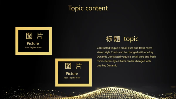 黑色霸气金融投资理财行业通用PPT动态模板