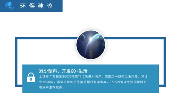 地球一小时活动宣传介绍通用PPT模板