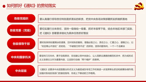 党建为基层减负解决形式主义突出问题PPT模板