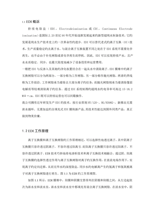 吨双级反渗透纯水系统专题方案.docx