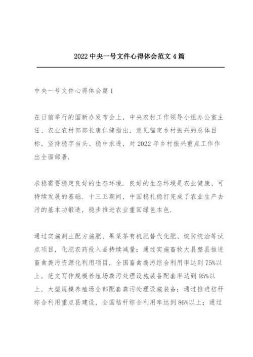 2022中央一号文件心得体会范文4篇.docx