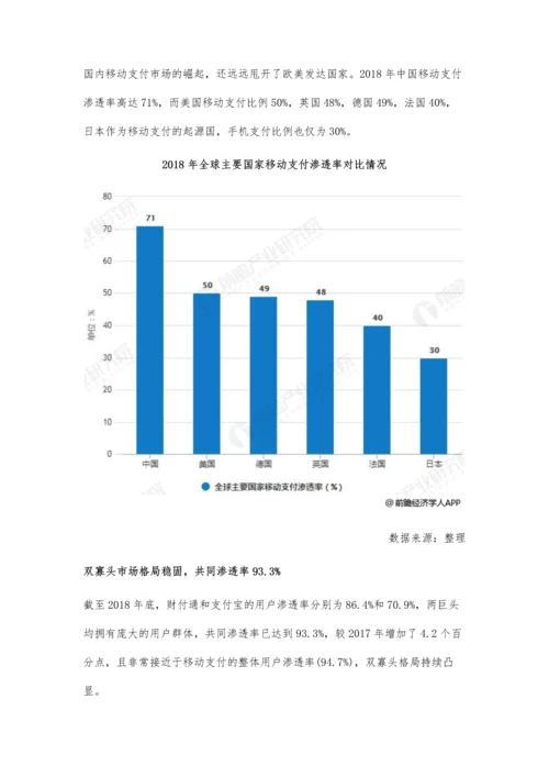 中国移动支付行业市场现状及发展趋势分析-结合实体商业迎来新一轮发展机遇.docx