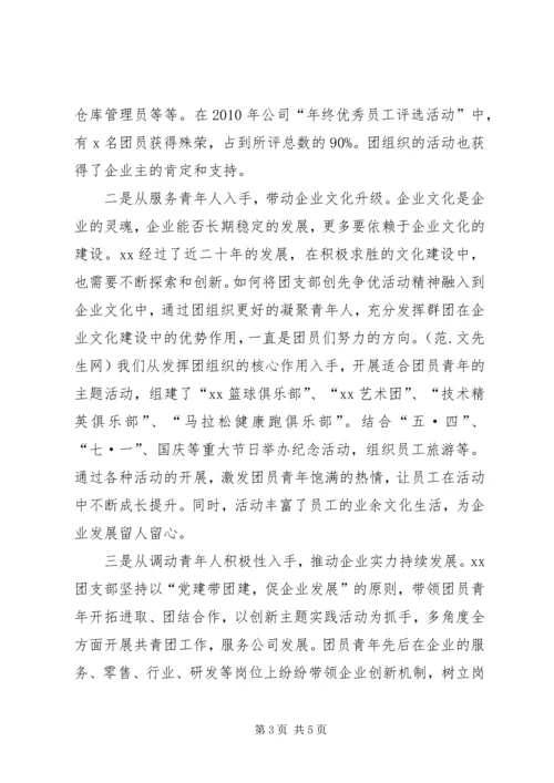 先进“两新”基层团组织事迹材料.docx