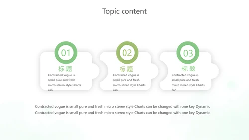 绿色小清新述职报告动态PPT模板