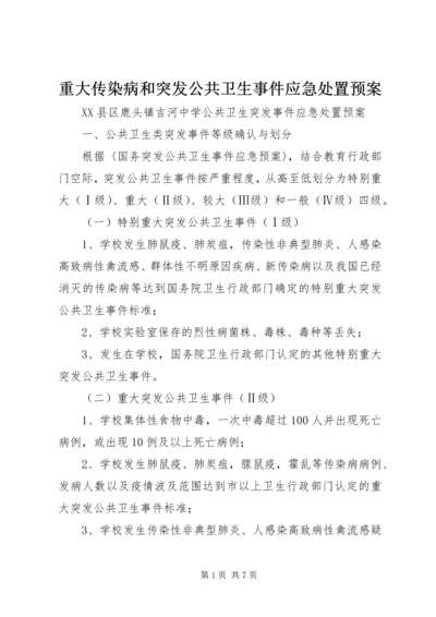 重大传染病和突发公共卫生事件应急处置预案 (2).docx