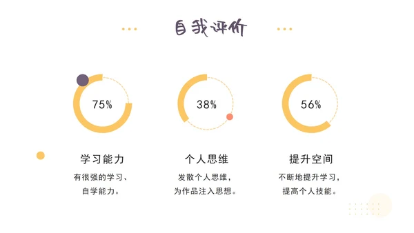 紫色几何个人求职ppt模板