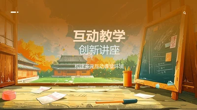 互动教学创新讲座PPT模板