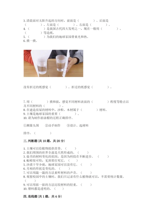 教科版科学二年级上册期末测试卷a4版.docx