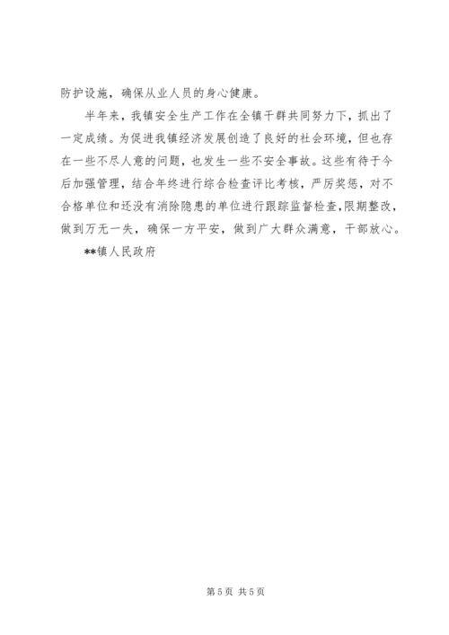 乡镇安全生产三项行动工作总结范文.docx