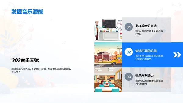 乐器世界探秘PPT模板