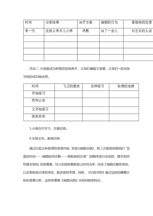统编版四年级语文上册27.故事二则 教学设计