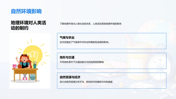 地理特征与发展PPT模板