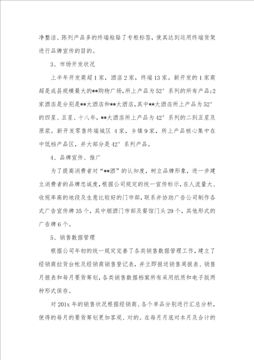 上半年述职汇报 1
