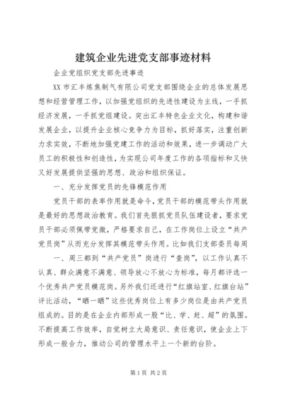 建筑企业先进党支部事迹材料 (4).docx