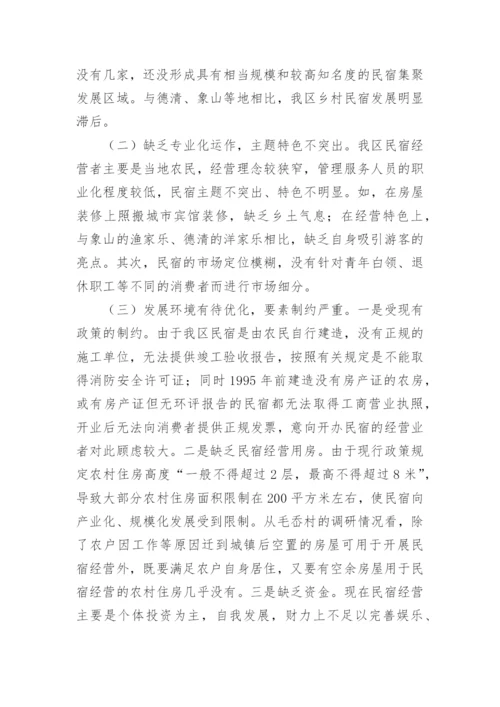 民宿产业调研报告.docx