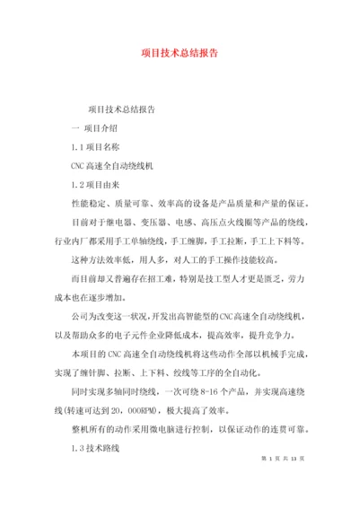 （精选）项目技术总结报告.docx