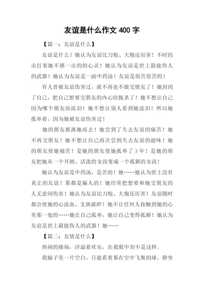 友谊是什么作文400字.docx