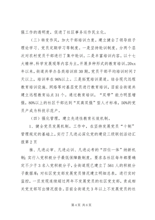 深化党的建设三级联创活动汇报 (3).docx