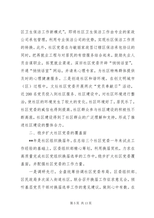 社区建党委探索思考.docx