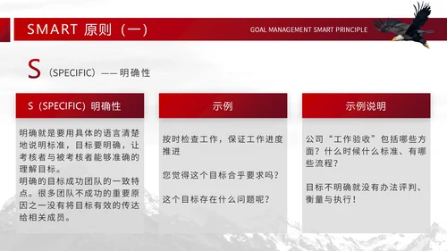大气实用商务风目标计划管理SMART原则PPT模板