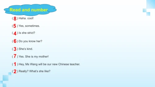 Unit1 What's he like? PartB  Let's talk&learn 课件(共