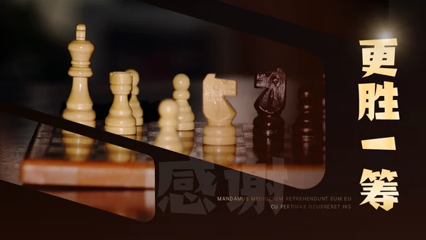 国际象棋公开赛商场博弈论通用PPT模板