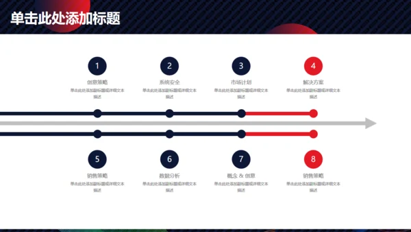 商务总结计划圆形泡泡通用PPT模板