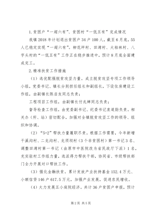 乡镇政府关于某年上半年脱贫攻坚工作总结及下半年工作计划情况的报告.docx