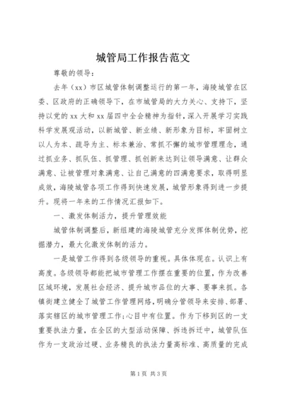 城管局工作报告范文 (2).docx