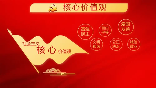 红色极简党建党支部学习教育活动动态PPT