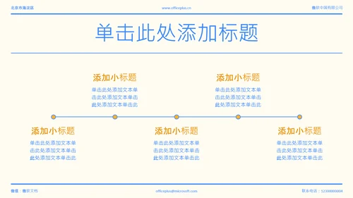 蓝色简约年中述职PPT模板