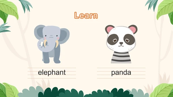 广东开心版unit3_AnimalsPPT模板