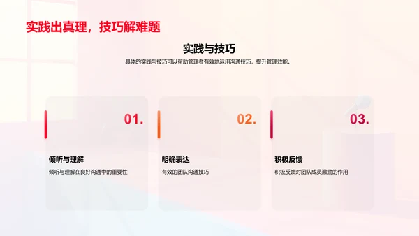 管理沟通技巧提升PPT模板