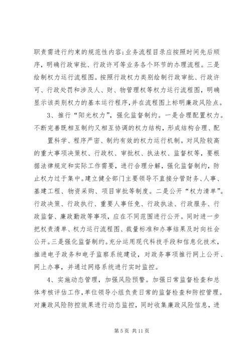 重点岗位廉政风险防控机制建设实施方案 (3).docx