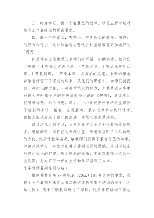 小学教师暑期培训总结_5.docx