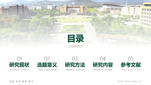 滁州学院-小玉-希望绿PPT模板