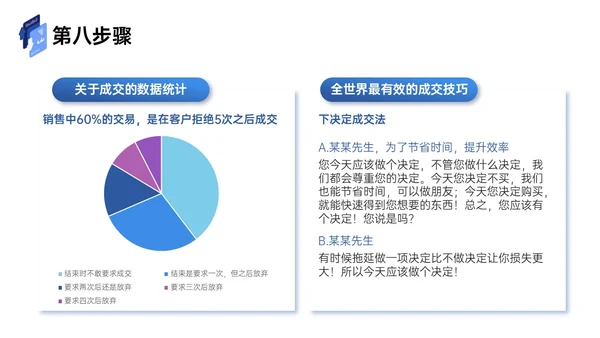蓝色插画风商务简约工作汇报企业培训工作总结内容型ppt课件销售